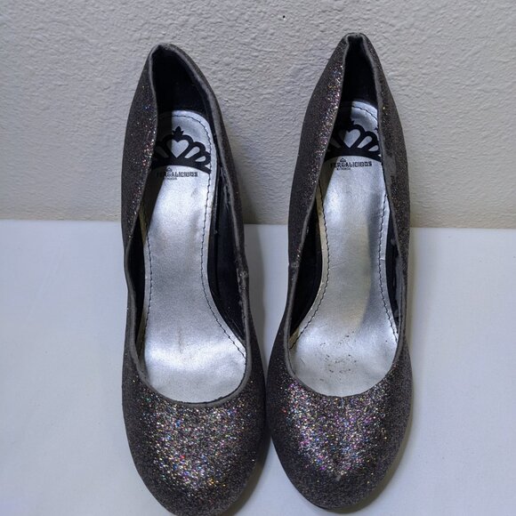 Fergalicious Women's Size 7 Sparkly 4" Heels Good Condition with Minor Wear - Picture 6 of 11
